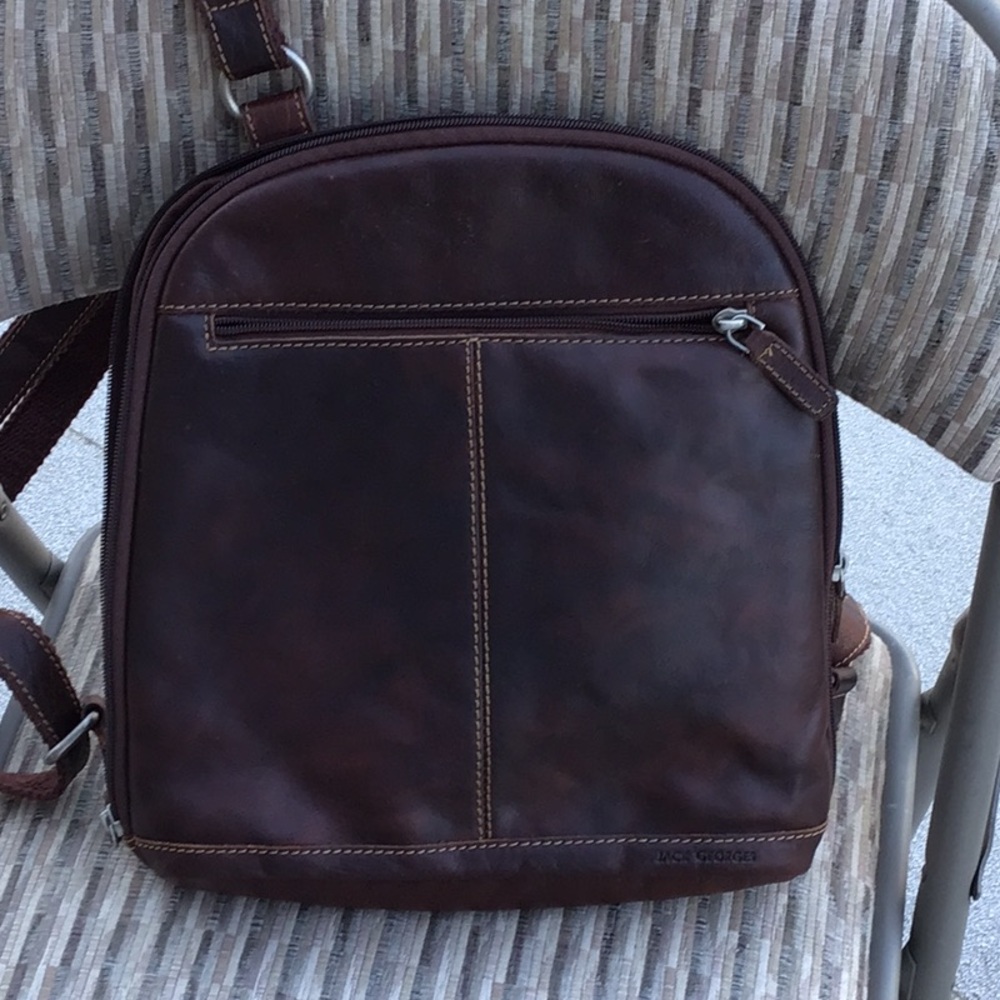 Jack Georges Leather Backpack Used Conditions - image 1